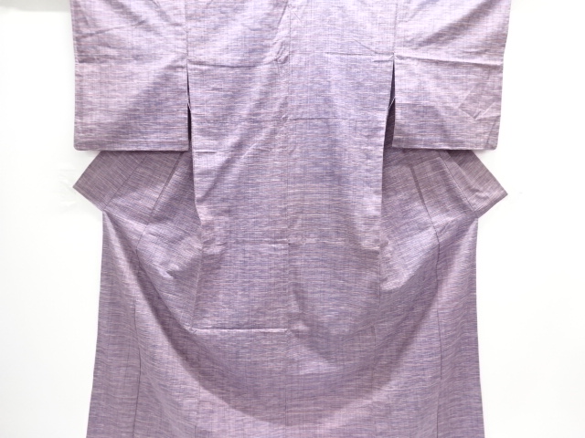 JAPANESE KIMONO / HITOE TSUMUGI / WOVEN STRIPE 